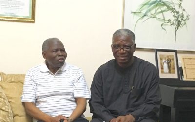 With Dr. Christopher Kolade, Former DG, Nigerian Broadcasting Corporation