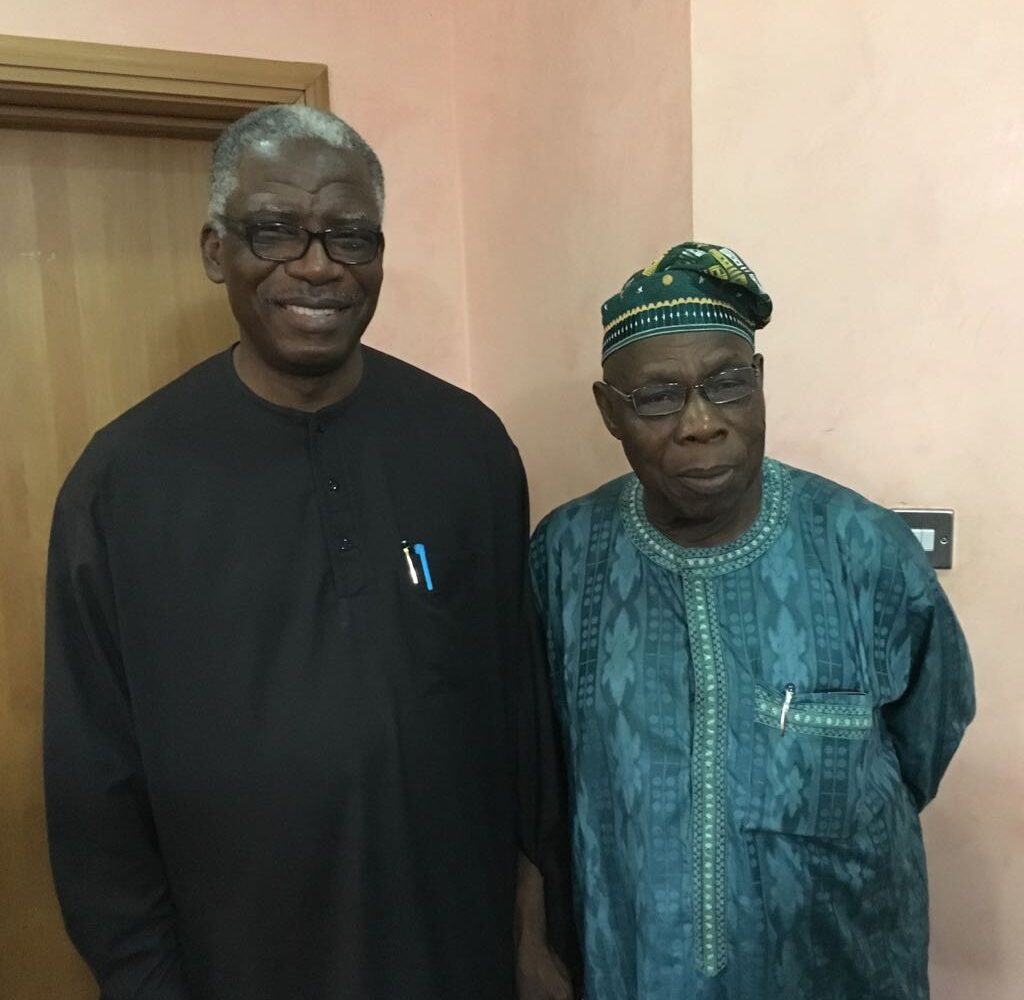 With Former President of Nigeria, Chief Olusegun Obasanjo