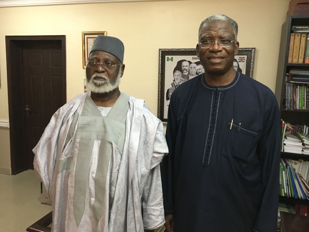 With General Abdulsalami Abubakar, Former Military President of Nigeria