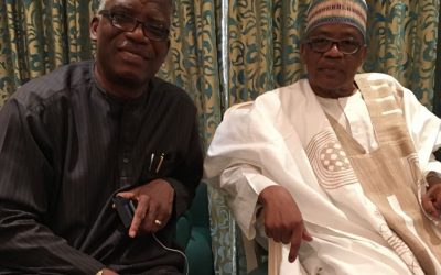 With General Ibrahim B. Babangida, Former Military President of Nigeria