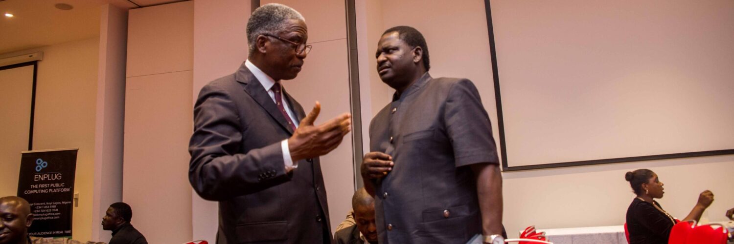 With Mr. Femi Adesina at the Voices Beyond the Newsroom Book Launch in 2015